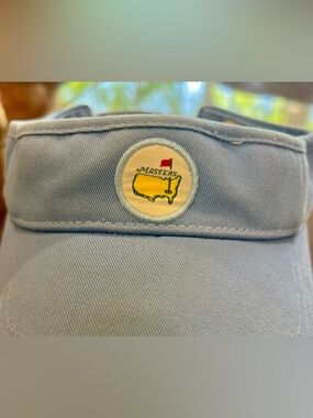 RARE Masters Visor Hat Light Blue Ladies Augusta National Golf with Iconic Logo